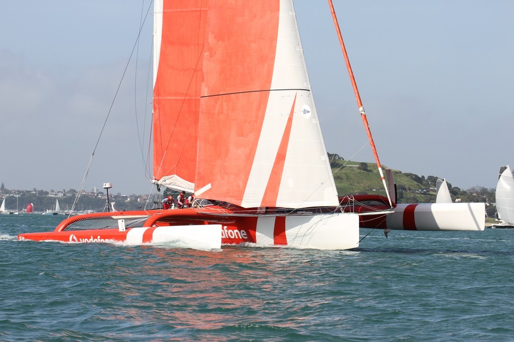 TVS winds up after gybing away from the start - Coastal Classic - 2011 © Richard Gladwell www.photosport.co.nz